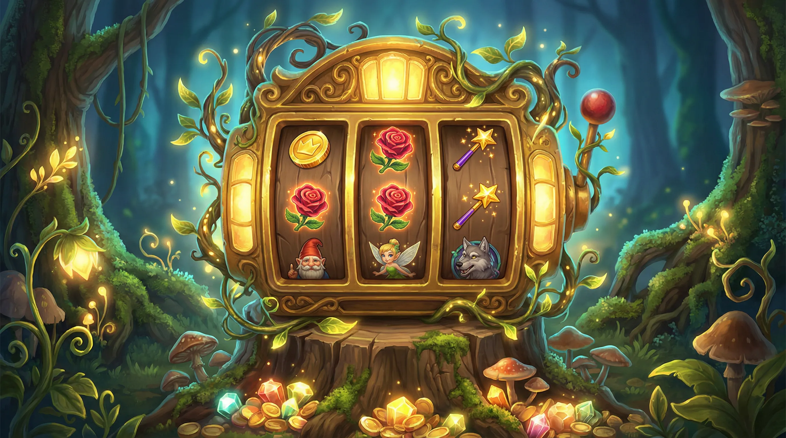 Caça-níqueis mágico com símbolos encantados no Superbet Entrar